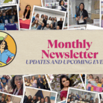 Monthly newsletter cover design.